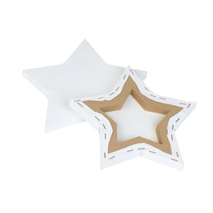 Colorations 8" x 8" Star Shaped Canvas - Set of 10