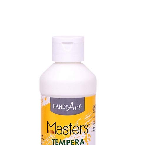 Handy Art Little Masters Tempera Paint 8 ounce, White - color: White, size: 8 Fl Oz (Pack of 1)