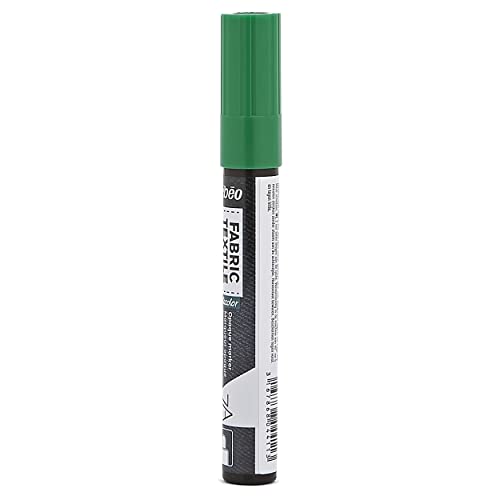 Pebeo 7A Marter Fabric Marker, 4 mm, Green - color: Green