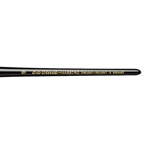 da Vinci Watercolor Series 10 Maestro Paint Brush, Round Kolinsky Red Sable, Size 9 - size: Size 9, style: Round Series 10