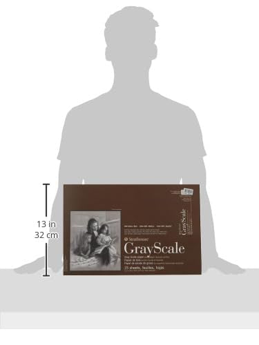 Strathmore 400 Series Gray Scale Pad, Assorted Tints, 12"x18" Glue Bound, 15 Sheets - size: 12x18