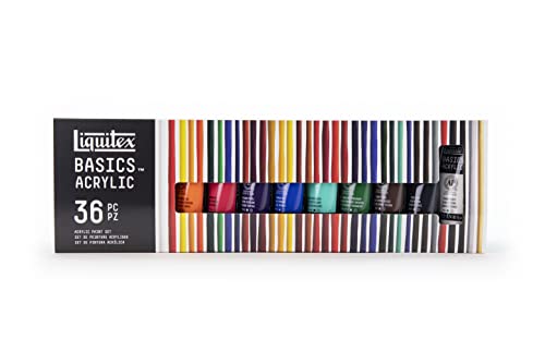 Liquitex BASICS Acrylic Paint Set, 36 x 22ml (0.74-oz) Tube Paint Set - style: 36 x 22ml (0.74-oz)