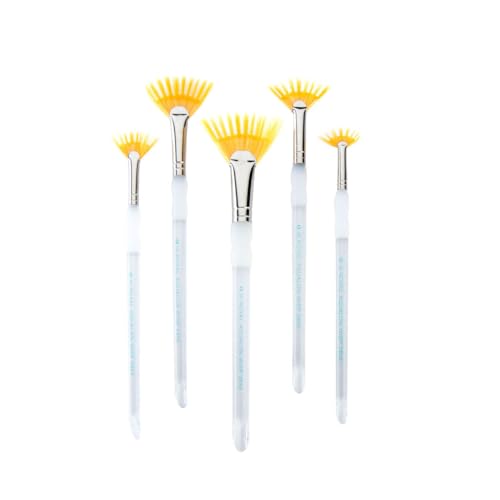 Royal & Langnickel Aqualon Wisp Fan Artist Brush Set, 5-Piece