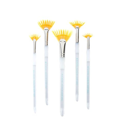 Royal & Langnickel Aqualon Wisp Fan Artist Brush Set, 5-Piece