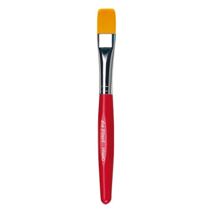 da Vinci Series 354R Primo Synthetic Flat Brush, Size 16. (354R-16) - color: Red, style: Flat Synthetic