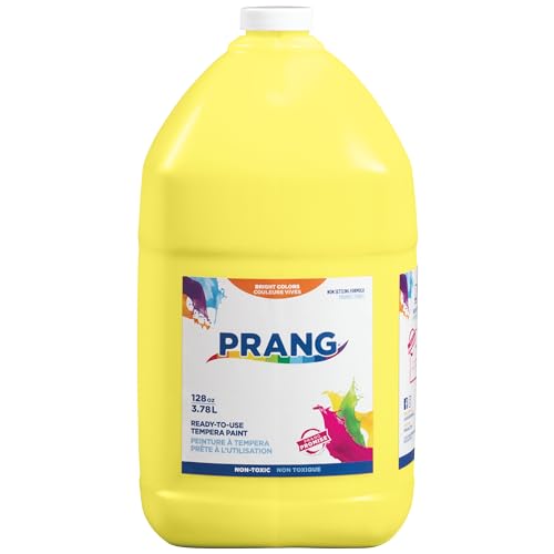 Prang Ready-to-Use Tempera Paint, Yellow, 1 Gal., 1 Count - color: Yellow