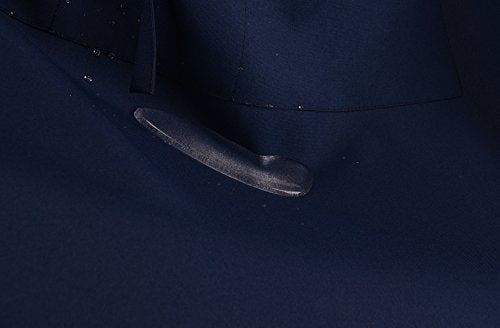 Resist water 3 big Pockets Waist Server Apron Kitchen Restaurant Unisex Half Aprons - color: Navy