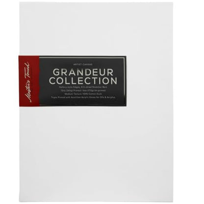 Hobby Lobby Master's Touch Grandeur Blank Canvas, Heavy-Duty Cotton Duck, Gallery-Wrapped, White (14"x11") - style: 14"x11"