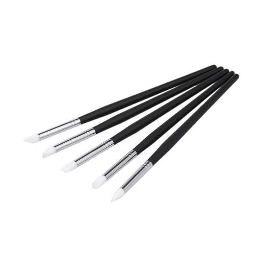 5Pcs/Set Dental Silicone Brush Pens for Resin Shaping and Trimmer,Dental Whitening Carving Pen Set