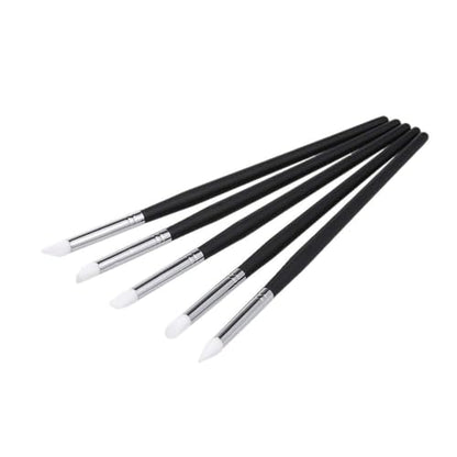 5Pcs/Set Dental Silicone Brush Pens for Resin Shaping and Trimmer,Dental Whitening Carving Pen Set