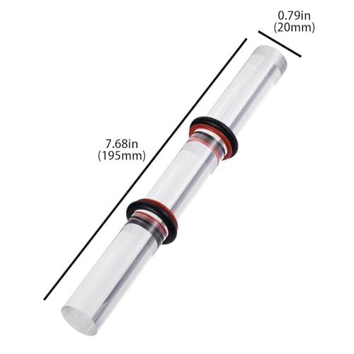 Acrylic Clay Rolling Pin, Polymer Clay Roller Tool, Dough Shaping Stick for Pottery, Ceramics, DIY Craft, Modeling & Sculpture Supplies (Clear)