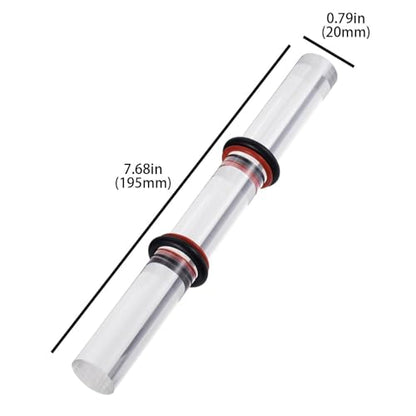Acrylic Clay Rolling Pin, Polymer Clay Roller Tool, Dough Shaping Stick for Pottery, Ceramics, DIY Craft, Modeling & Sculpture Supplies (Clear)