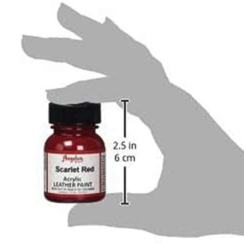 Acrylic Leather Paint, Scarlet Red, 1 Ounce