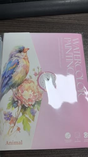 JURHSDEGD Breathly Watercolor Paint Kit for Adults & Beginners, All-in-One Travel Painting Book, Portable Creative Gift for Stress Relief (Animals) - color: Animals