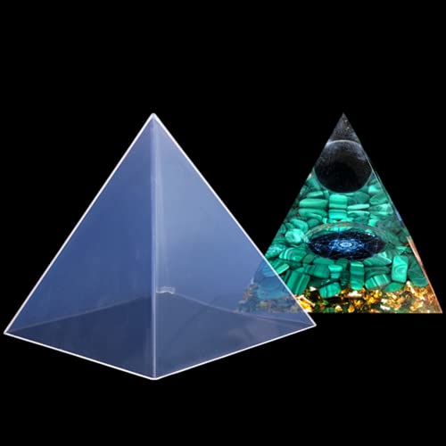 Super Large Clear Silicone Pyramid Molds - 3 Pcs, 4.7''-7.5'' Inner, Silicone Resin Molds for DIY Orgonite, Orgonite Jewelry - color: Silicone Pyramid Molds