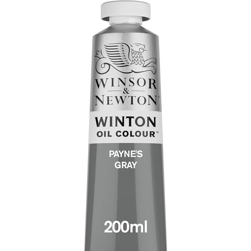 Winsor & Newton Winton Oil Color, 200ml (6.75-oz) Tube, Payne's Gray - color: Payne's Gray, size: 6.75 Fl Oz (Pack of 1), style: 6.75-oz Tube