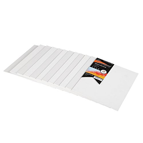 CONDA Canvas Board 8 x 10 inch, 24 Pack Canvases for Painting, 100% Cotton Canvas for Drawing, Gesso Primed Acid-Free, Artist Canvas Panels for Acrylic, Pouring & Oil Painting - size: 8" x 10", style: 24