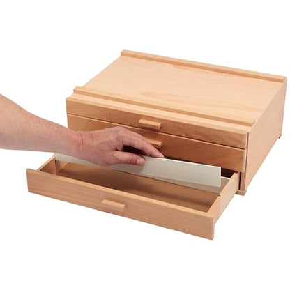 HG Art Concepts Artists Storage Chests - Premium Studio Organizer for Paint Tubes, Brushes, Pecils, Markers, & More! - 3 Drawer - 2 Pack - size: 3 Drawer 2 Pack