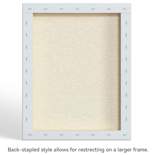 PHOENIX 16x20 Inch 2 Pack Artist Canvas - Large Stretched Canvases for Painting - 3/4 Inch Profile, 100% Cotton 11 Oz. Gesso Primed White Blank Professional Canvas Oil & Acrylic Paints - size: 16"x20", style: Traditional