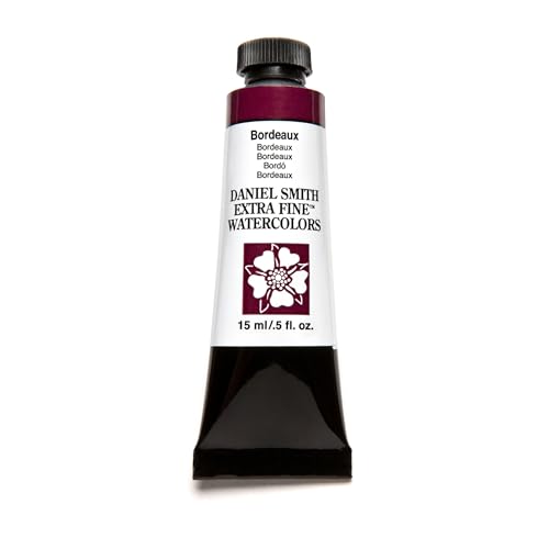 Daniel Smith Extra Fine Watercolor Paint, 15ml Tube, Bordeaux, 284600008, 0.5 Fl Oz (Pack of 1) - color: Bordeaux