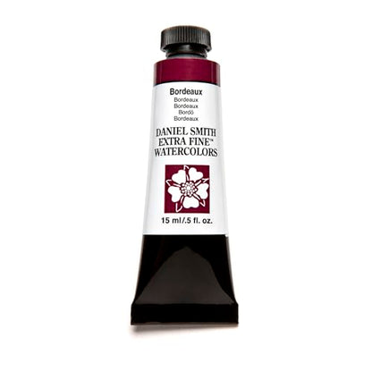 Daniel Smith Extra Fine Watercolor Paint, 15ml Tube, Bordeaux, 284600008, 0.5 Fl Oz (Pack of 1) - color: Bordeaux