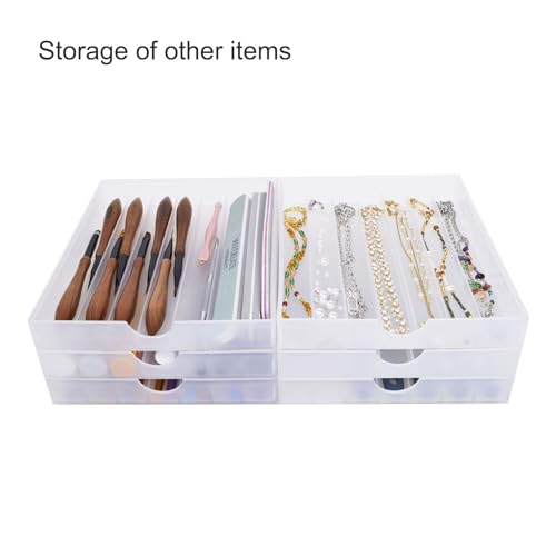 Craft Organizers and Storage, Pencil, Crayon, Marker, Pen Organizer, Pen Holder, Pen Tray Storage with Gel Pens, Fountain Pens, Chalk for Office, Art & Craft Room - 8Pack