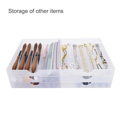 Craft Organizers and Storage, Pencil, Crayon, Marker, Pen Organizer, Pen Holder, Pen Tray Storage with Gel Pens, Fountain Pens, Chalk for Office, Art & Craft Room - 8Pack