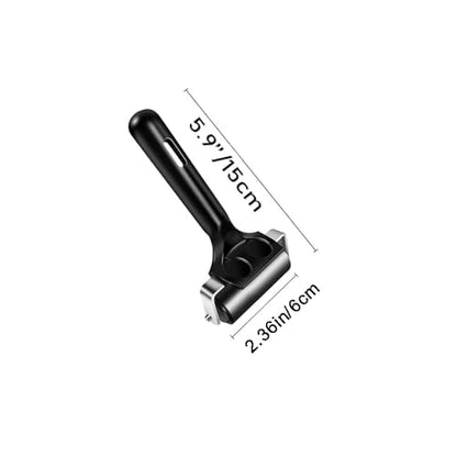 Professional Rubber Brayer Set, 3 Piece Ink Roller Kit with2.36, 3.94, 7.87 Inch Widths, Black Handle, Printmaking and Art Tools