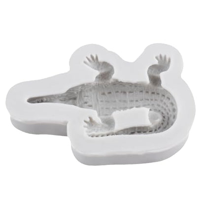 Crocodile Silicone Resin Mold Ocean Animal Polymer Clay Molds for DIY Crafts Epoxy Resin Casting Air Dry Polymer Clay Plaster Jewelry Making - color: Style H
