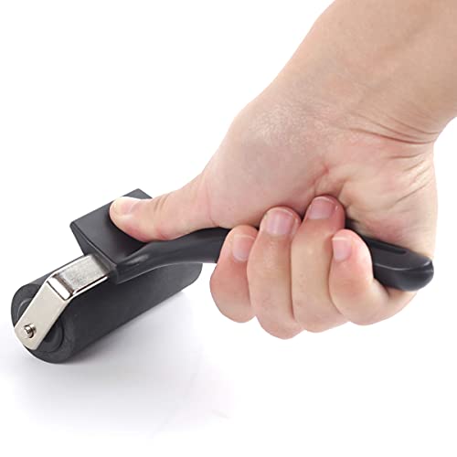 Falling in Art 2 Pack Rubber Roller Brayer for Crafting - Ink Roller Tool for Printmaking, Glue, Block, Wallpaper, Vinyl, Stamping, 2 Inches + 3 1/7 Inches - size: 2 Inches + 3 1/7 Inches, style: 2 Inches + 3 1/7 Inches