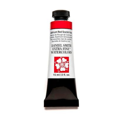 Daniel Smith Extra Fine Watercolor Paint, 15ml Tube, Cadmium Red Scarlet Hue, 284600219 - color: Cadmium Red Scarlet