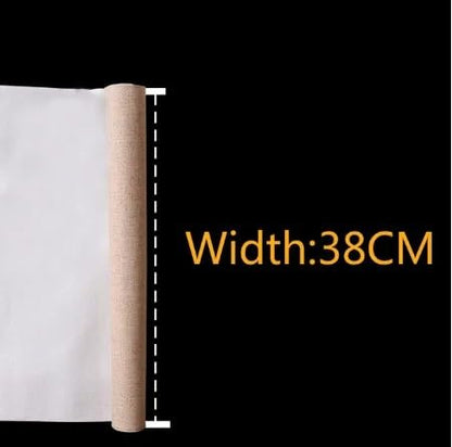 Cotton Canvas Roll, Linen Blend Primed Canvas Roll for Acrylic Oil Painting 1M Length Widths 28-88cm(Width 38cm 1M Length) - color: Width 38cm 1M length