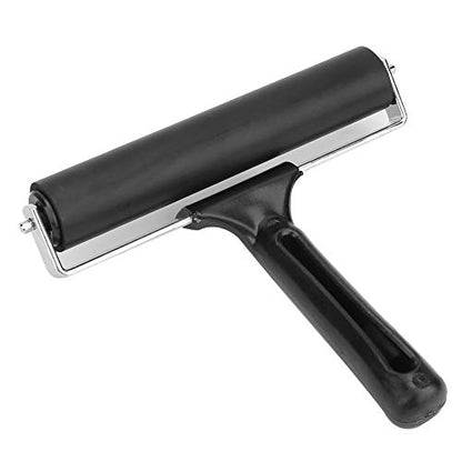 Brayer Rubber Roller, Artist's Ink Roller, Stamping Tool, 15cm Rubber Brush Roller for Printmaking, Engraving, Craft Projects, DIY Art Supplies
