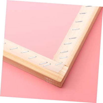 EXAOMBLE Family-Friendly Silk Screen Printing Kit Frame Squeegees Transparency Film Mask Tape