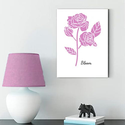 Large Rose Stencil - Flower Stencils for Painting on Wood, Canvas, Paper, Fabric, Wall, Furniture - Stencils for Crafts Reusable for Art & Pattern Template - Floral Stencil (12x15 inch) - style: Rose 12x15 Inch