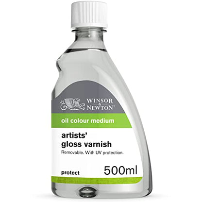Winsor & Newton Professional Artists' Gloss Varnish, 500ml (16.9-oz) Bottle - color: Gloss Varnish, style: 16.9-oz Bottle