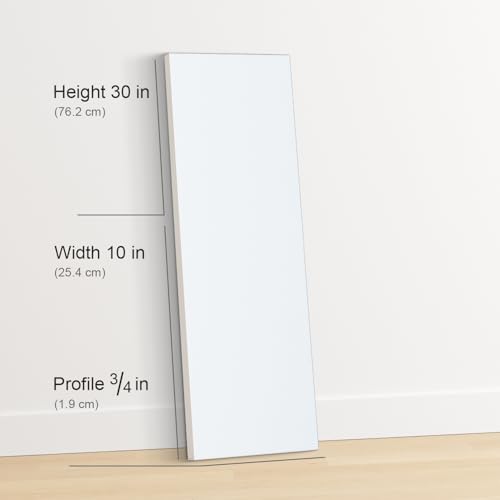 PHOENIX 10x30 Inch 4 Pack Artist Canvas - Large Long Stretched Canvases for Painting - 3/4 Inch Profile, 100% Cotton 11 Oz. Gesso Primed White Blank Professional Canvas Oil & Acrylic Paints - size: 10"x30"/ 4 PACK, style: Traditional