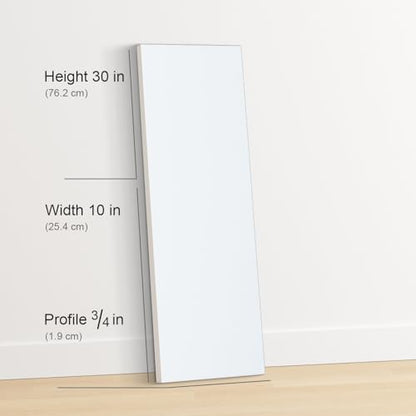 PHOENIX 10x30 Inch 4 Pack Artist Canvas - Large Long Stretched Canvases for Painting - 3/4 Inch Profile, 100% Cotton 11 Oz. Gesso Primed White Blank Professional Canvas Oil & Acrylic Paints - size: 10"x30"/ 4 PACK, style: Traditional