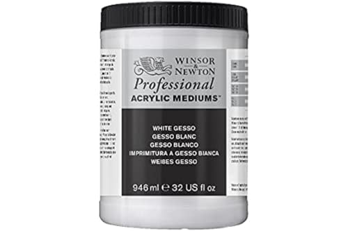 Winsor & Newton Professional Acrylic Medium, White Gesso, 946ml (32-oz) - color: White Gesso, style: 946ml (32-oz)