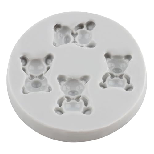Cute Bear Polymer Clay Mold Bear Silicone Molds for DIY Crafts Epoxy Resin Casting Air Dry Polymer Clay Plaster Jewelry Making - color: Style D