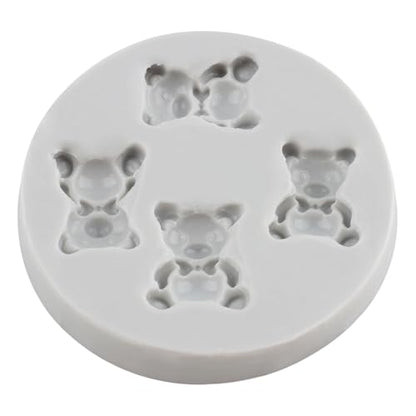 Cute Bear Polymer Clay Mold Bear Silicone Molds for DIY Crafts Epoxy Resin Casting Air Dry Polymer Clay Plaster Jewelry Making - color: Style D