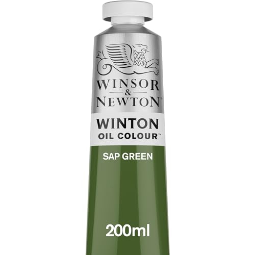 Winsor & Newton Winton Oil Color, 200ml (6.75-oz) Tube, Sap Green - color: Sap Green, size: 6.75 Fl Oz (Pack of 1), style: 6.75-oz Tube