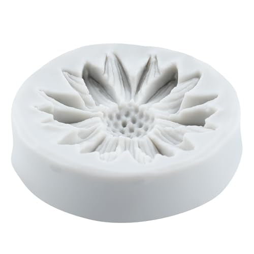 Sunflower Clay Mold Flower Silicone Molds Chrysanthemum Mold for DIY Crafts Air Dry Polymer Clay Plaster Jewelry Making Epoxy Resin Casting - color: Style A
