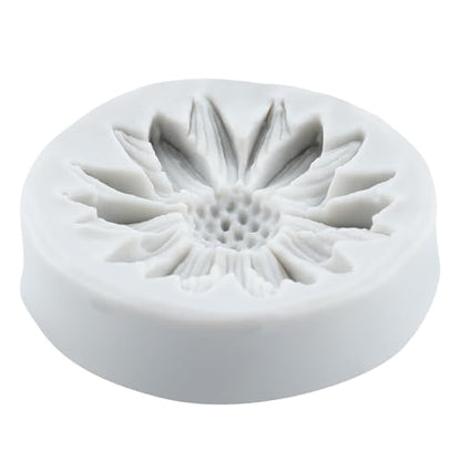 Sunflower Clay Mold Flower Silicone Molds Chrysanthemum Mold for DIY Crafts Air Dry Polymer Clay Plaster Jewelry Making Epoxy Resin Casting - color: Style A