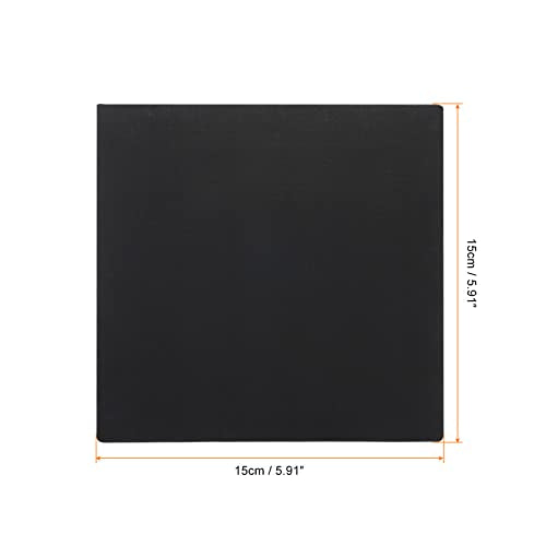PATIKIL Paint Canvases Panel for Painting, 4 Pack 6x6 Inch Square Wood Frame Stretched Blank Art Board Panels for Acrylic, Oil, Tempera Painting, Black - size: 6x6 Inch