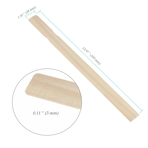 200 PCS 14 inch Paint Mixing Stick, Wood Paddles Paint Stir Sticks for DIY Craft, Mixing, Garden Plant Labels