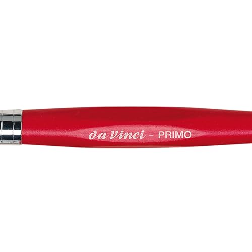 da Vinci Series 354R Primo Synthetic Flat Brush, Size 16. (354R-16) - color: Red, style: Flat Synthetic