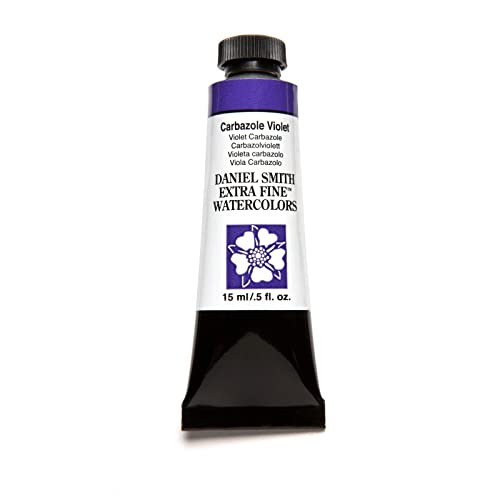 Daniel Smith Extra Fine Watercolor 15ml Paint Tube, Carbazole Violet (284600019), 0.5 Fl Oz (Pack of 1) - color: Carbazole Violet