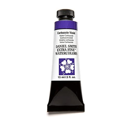 Daniel Smith Extra Fine Watercolor 15ml Paint Tube, Carbazole Violet (284600019), 0.5 Fl Oz (Pack of 1) - color: Carbazole Violet