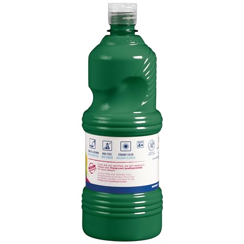 Prang Ready-to-Use Tempera Paint, Green, 32 Oz., 1 Count - color: Green